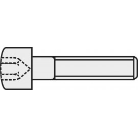 Toolcraft belső kulcsnyílású csavar M1,4 x 6 mm, fekete, DIN 912 888022