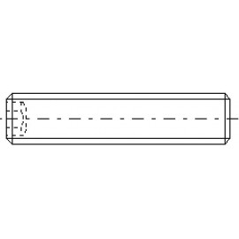 Toolcraft belső kulcsnyílású hernyócsavar, M2,5 x 5 mm, DIN 913, fekete, 20 db 888112 6. kép