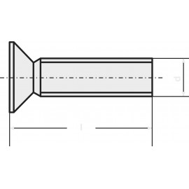 Toolcraft süllyesztett fejű, torx csavar, nemesacél, M3 x 6 mm, DIN 965, V2A