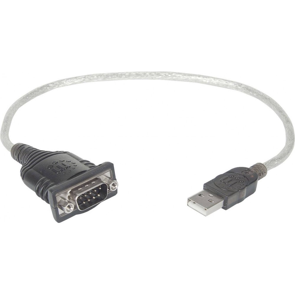 absorberende Rød Hjælp USB 1.0 - soros portos RS232 átalakító kábel (1x D-SUB dugó 9 pólusú - 1x  USB 1.1 dugó A) 0.45 m Manhattan 982417 > inShop webáruház