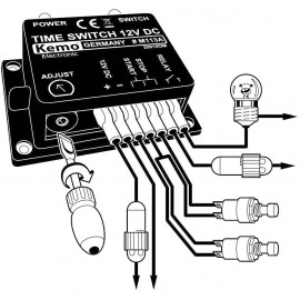 Időkapcsoló modul 12-15V/DC 2s – 23min Kemo Electronic M113A 2. kép