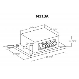 Időkapcsoló modul 12-15V/DC 2s – 23min Kemo Electronic M113A 3. kép