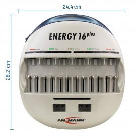 16 rekeszes hengeres akkutöltő Ansmann Energy 16 Plus 13. kép