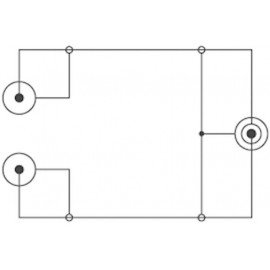 Jack - RCA audio kábel, 1x 3,5 mm jack dugó - 2x RCA dugó, 2 m, fekete, SpeaKa Professional 325090 2. kép