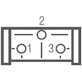 Miniatűr trimmer potméter, lineáris, álló, oldalt állítható, 0,5 W 20 kΩ 310° Bourns 3386H-1-203LF 2. kép