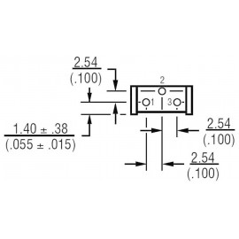 Miniatűr trimmer potméter, lineáris, álló, oldalt állítható, 0,5 W 20 kΩ 310° Bourns 3386H-1-203LF 3. kép