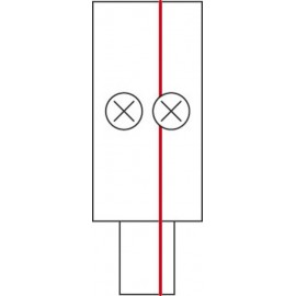 Sínrendszer betápláló, nagyfeszültségű, fehér, SLV 143031 2. kép