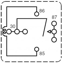 Autós relé, 24 VDC, 80 A/75 VDC, 1120 W, MINI ISO, Zettler Electronics AZ983-1A-24D 4. kép