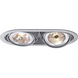 Downlight, 2 x 100 W, szürke, Sygonix Bari 34649V 2. kép