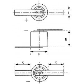 CR1/3N forrfüles lítium gombelem, forrasztható, 3 V, 170 mA, Varta CR 1/3 N LF 6131 2. kép