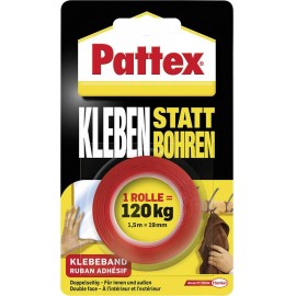 Pattex kétoldalú ragasztószalag 1,5m x 19mm fehér