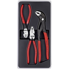 Knipex 00 20 10 Mechanikai fogó készlet, Knipex Cobra vízpumpa fogóval, 3 részes Knipex Kraft-Paket