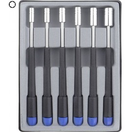 Hatlapú dugókulcs készlet, 6 részes, M2-M5, Donau 280-65