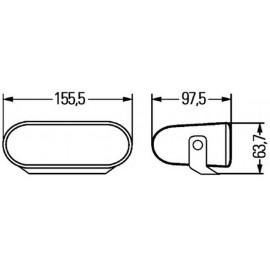 Hella ködlámpa, távolsági fényszóró FF 75 H7 3. kép