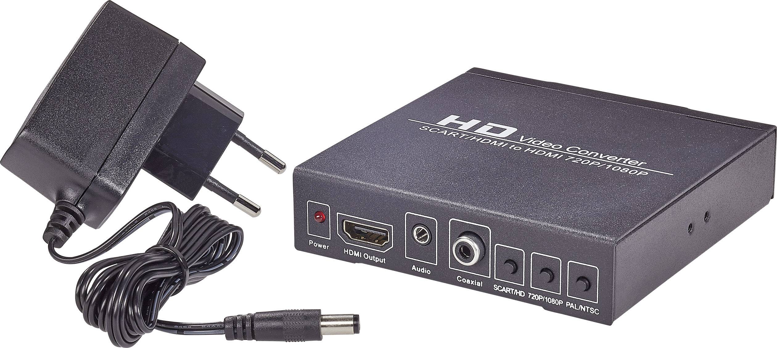 HDMI jelátalakító konverter [ Scart, HDMI bemenet - HDMI