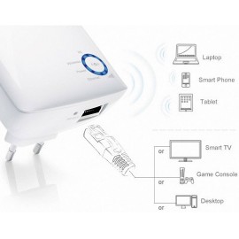 Wifi jelerősítő, WLAN hatótáv növelő, 300 Mbit/s, 2,4 GHz, TP-Link TL-WA850RE 9. kép