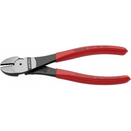 Erőkímélő oldalcsípőfogó, közepes/kemény/zongora huzal max.: Ø 3,8/2,7/2,2 mm, Knipex 74 01 180 3. kép