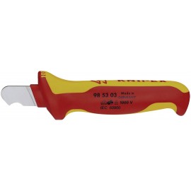 Knipex 98 53 03 VDE szigetelt kábelkés, kábelcsupaszoló, blankoló