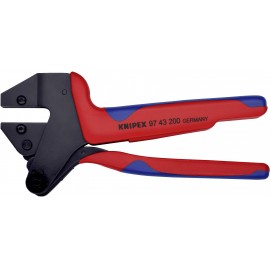 Krimpelő-rendszerfogó cserélhető krimp profilokhoz 200 mm, Knipex 97 43 200 A 2. kép