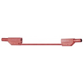Mérőzsinór, mérővezeték 4 mm-es banándugóval, 2,5 mm² PVC 1,5m piros, MultiContact SLK425-E 2. kép