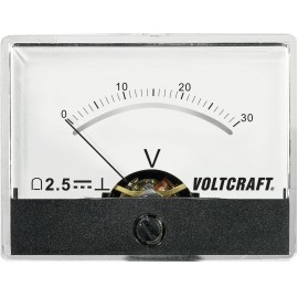 Beépíthető analóg lengőtekercses feszültségmérő műszer 30V/DC Voltcraft AM-60x46 2. kép