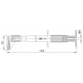 Szorítópofás mérőcsipesz, griffcsipesz 4mm-es banándugó aljzattal, fekete Multicontact Grip-F 3. kép