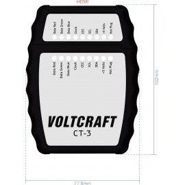 HDMI kábel teszter Voltcraft CT-3 3. kép