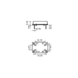 Kvarc oszcillátor, frekvencia: 30 MHz, DIP 14, (H x Sz) 20,7 x 13,1 mm, TFT680 3. kép