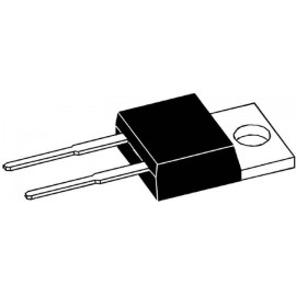 Dióda, ház típus: TO-220AC, I(F) 30 A, zárófeszültség: U(R) 1200 V, IXYS DSEP29-12A 4. kép