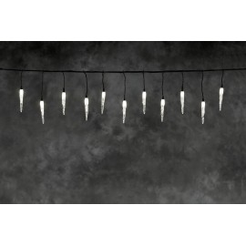 LED-es fényfüzér rendszer, jégcsap fényfüzér, melegfehér, 24V, 50 LED, 500 x 25 cm, Konstsmide 4652-