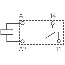 Miniatűr nyák teljesítmény relé 12 V/DC 1 záró, 8 A 250 V/AC 2000 VA, TE Connectivity OJ-SS-112LMH2 3. kép