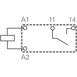 Miniatűr nyák teljesítmény relé 12 V/DC 1 záró, 5 A 250 V/AC, 400 V/AC 1250 VA, TE Connectivity PCH- 2. kép