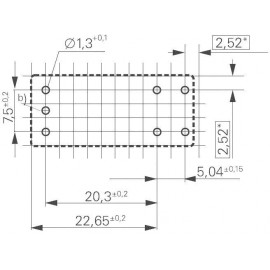 Nyák teljesítmény relé 24 V/DC 1 záró 16 A 250 V/AC/400 V/AC 4000 VA, TE Connectivity RTS3T024 3. kép