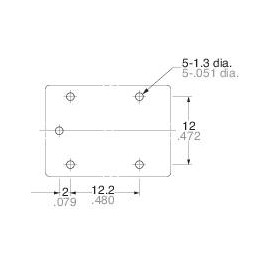 Autó relé 12 V/DC 1 váltó, 15 A 16 V/DC 160 W, Panasonic JSM1125 3. kép