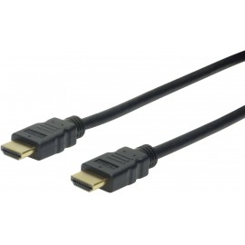 HDMI TV, monitor csatlakozókábel, 1x HDMI dugó - 1x HDMI dugó, 5 m, fekete, Digitus AK-330107-050-S