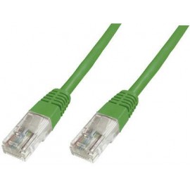 RJ45 Hálózat csatlakozókábel CAT 5e U/UTP 1x RJ45 dugó - 1x RJ45 dugó 0.50 m Zöld UL minősített