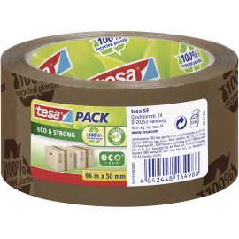 Ragasztószalag Tesapack® Eco & Strong 66 m x 50 mm, barna (nyomtatott), TESA PP 58155