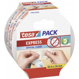 Ragasztószalag Tesapack Express Crystal Clear 50 m x 50 mm, TESA 57804