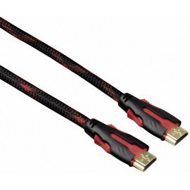 HDMI csatlakozókábel [1x HDMI dugó 1x HDMI dugó] 2 m fekete, piros Hama