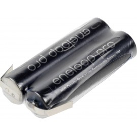 Mikro ceruza akkupack, forrfüles NiMH ZLF AAA 2,4V 900 mAh 21 x 10.5 mm x 44.5 mm Sanyo XX (powered 