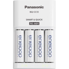 Gyorstöltő + 4 x Eneloop ceruza akku, Panasonic PLG-MQR06-E-4-3UTGB 2. kép