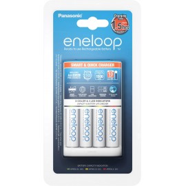 Gyorstöltő + 4 x Eneloop ceruza akku, Panasonic PLG-MQR06-E-4-3UTGB 3. kép