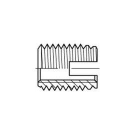 TOOLCRAFT ENSAT menetes betét, acél, galvanikusan horganyzott, sárga króm, M10 25 db 159835