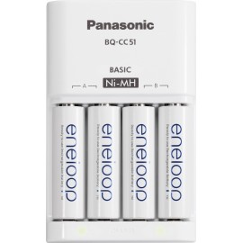 Akkutöltő 4 db eneloop ceruzaakkuval, Panasonic PLG-MQN04-E-4-3UTGB MQN04 - BQ-CC51 2. kép