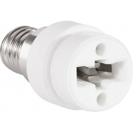 Lámpa foglalat átalakító adapter E27-ről E14-re, fehér, 3 db, Renkforce 3. kép