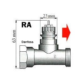 Termosztát adapter, Danfoss RA 3. kép