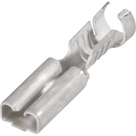 Lapos csúszósaru hüvely 6,3 x 0,8 mm, szigeteletlen, fém, TE Connectivity 1-160304-2
