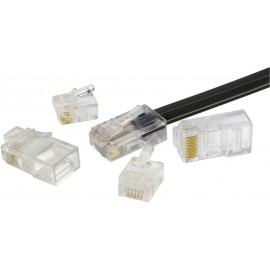 RJ45 moduláris csatlakozó dugó, egyenes, 8P8C, BEL Stewart Connectors 940-SP-3088 2. kép