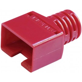 Törésgátló RJ45 csatlakozó dugóhoz, piros, egyenes, BEL Stewart Connectors 361010-SRX-260-A257