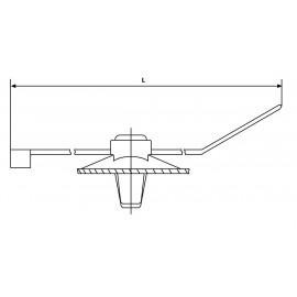 Kábelkötegelő benyomós rögzítővel 210 x 4,7 mm, fekete, 1 db, HellermannTyton 117-05160 T50RDHSFT6,5 3. kép